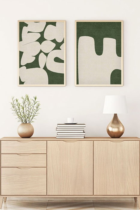 Wallity Huhu202 Cuadros Decorativos enmarcados en MDF y Madera Maciza 50 x 70 cm (2 Piezas) Wallity Huhu202 Cuadros Decorativos enmarcados en MDF y Madera Maciza 50 x 70 cm (2 Piezas)